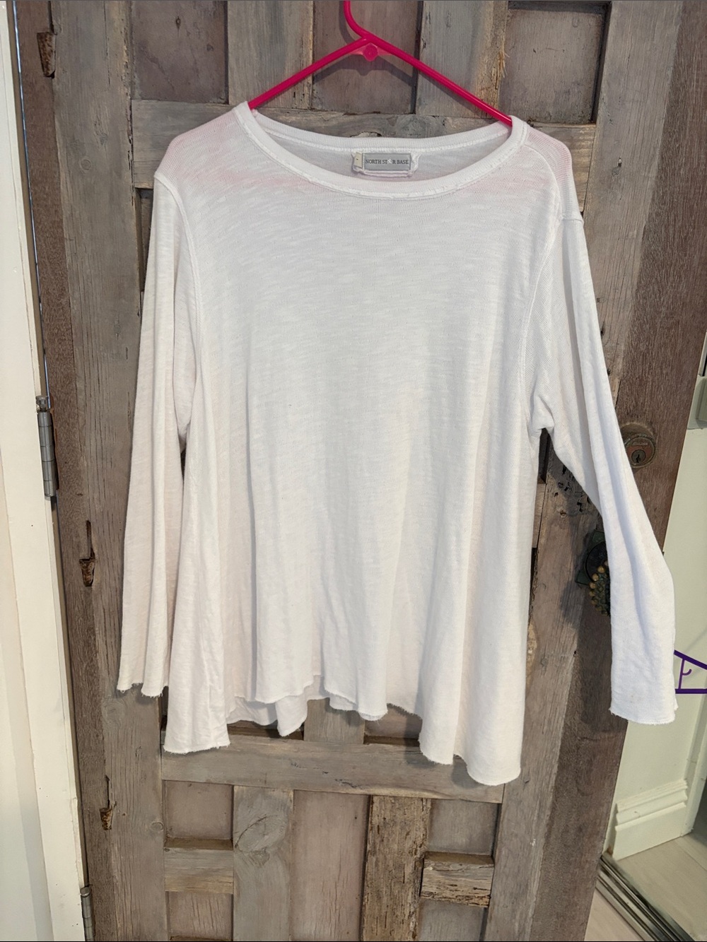 WhiteTee super soft, long sleeve size one Northstar base .